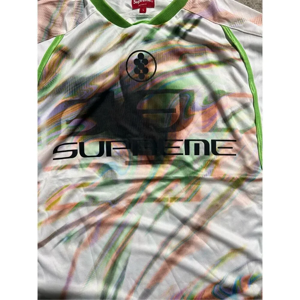 Supreme Feedback Soccer Football Jersey White Size Large New IN HAND - Picture 6 of 7